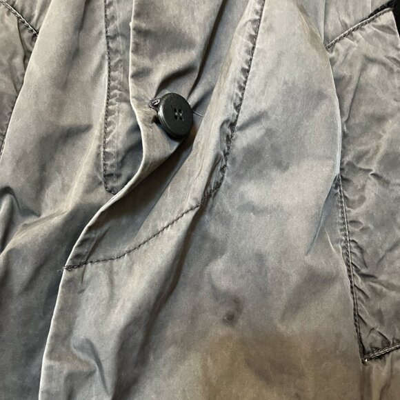 Transit Uomo Men's Medium Khaki Green Trench Coat Avant Garde Italian Designer M - Picture 5 of 5